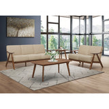 Damala Light Brown Loveseat