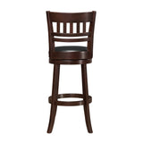Edmond Dark Cherry Swivel Pub Height Chair