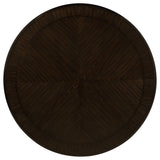 Twyla Dark Cocoa 60-Inch Round Dining Table With Drawer