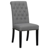 Alana Upholstered Tufted Side Chairs With Nailhead Trim (Set Of 2)