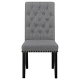 Alana Upholstered Tufted Side Chairs With Nailhead Trim (Set Of 2)