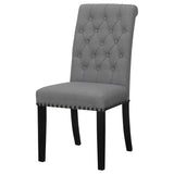 Alana Upholstered Tufted Side Chairs With Nailhead Trim (Set Of 2)