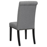 Alana Upholstered Tufted Side Chairs With Nailhead Trim (Set Of 2)