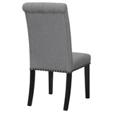 Alana Upholstered Tufted Side Chairs With Nailhead Trim (Set Of 2)