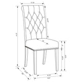 Alana Upholstered Tufted Side Chairs With Nailhead Trim (Set Of 2)
