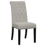 Alana Upholstered Tufted Side Chairs With Nailhead Trim (Set Of 2)