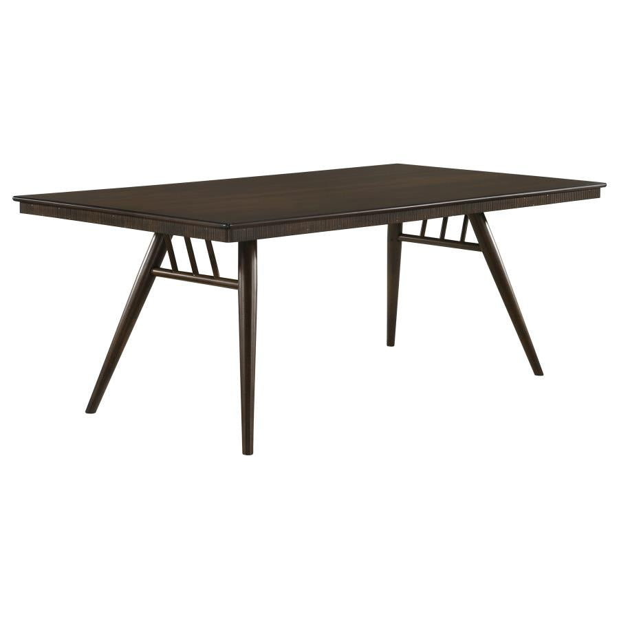 Wes Dark Walnut Rectangular 80-Inch Wood Dining Table