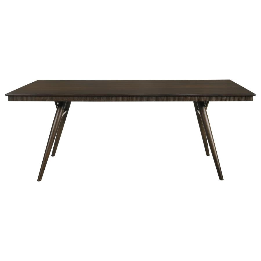Wes Dark Walnut Rectangular 80-Inch Wood Dining Table