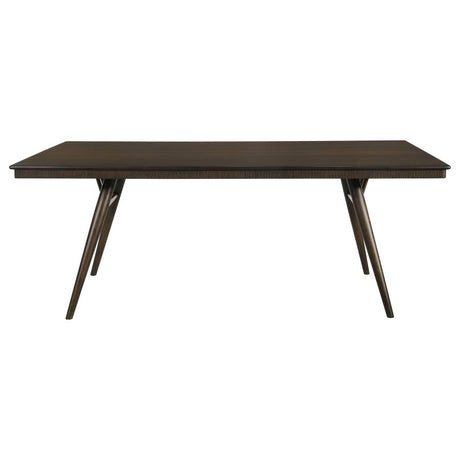 Wes Dark Walnut Rectangular 80-Inch Wood Dining Table