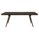 Wes Dark Walnut Rectangular 80-Inch Wood Dining Table