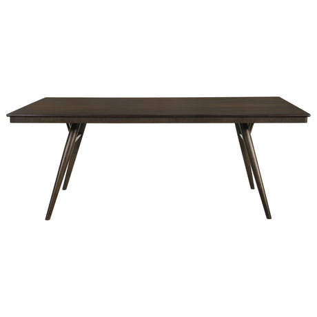 Wes Dark Walnut Rectangular 80-Inch Wood Dining Table