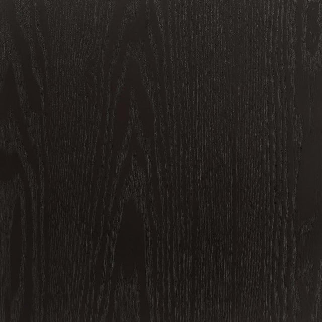 Sherry Rustic Espresso / Grey 5-Piece Round Marble Top Dining Table Set