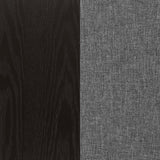 Sherry Rustic Espresso / Grey 5-Piece Round Marble Top Dining Table Set