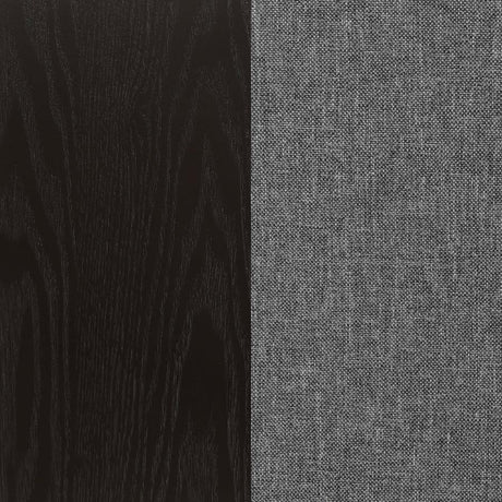 Sherry Rustic Espresso / Grey 5-Piece Round Marble Top Dining Table Set