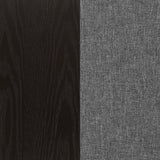 Sherry Rustic Espresso / Grey 5-Piece Round Marble Top Dining Table Set