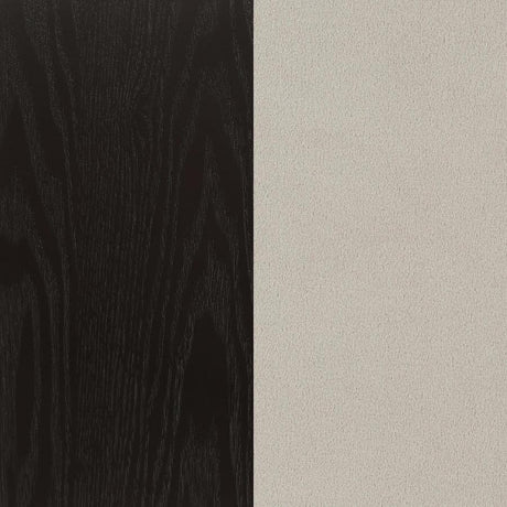 Sherry Rustic Espresso / Sand 5-Piece Round Marble Top Dining Table Set