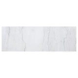 Toby Rectangular Marble Top Counter Height Table Espresso And White