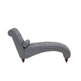 Bonne Exposed Wood Feet With Brown Chaise
