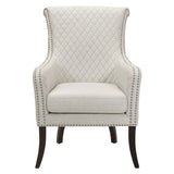 Avalon Beige Quilted Accent Chair