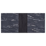 Crestmont 78-inch Extension Dining Table Black Faux Marble