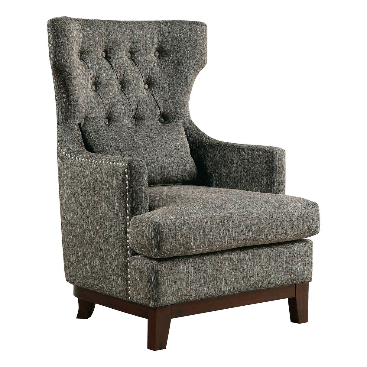 Adriano Brown-Gray Accent Chair