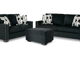 Gleston Onyx Sofa And Loveseat With Ottoman