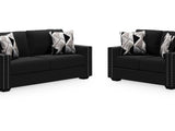 Gleston Onyx Sofa And Loveseat With Ottoman