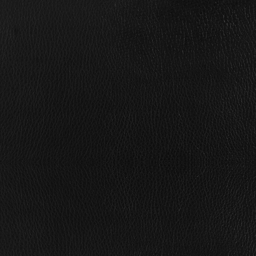 Ashbury Upholstered Adjustable Bar Stools Black And Chrome (Set Of 2)