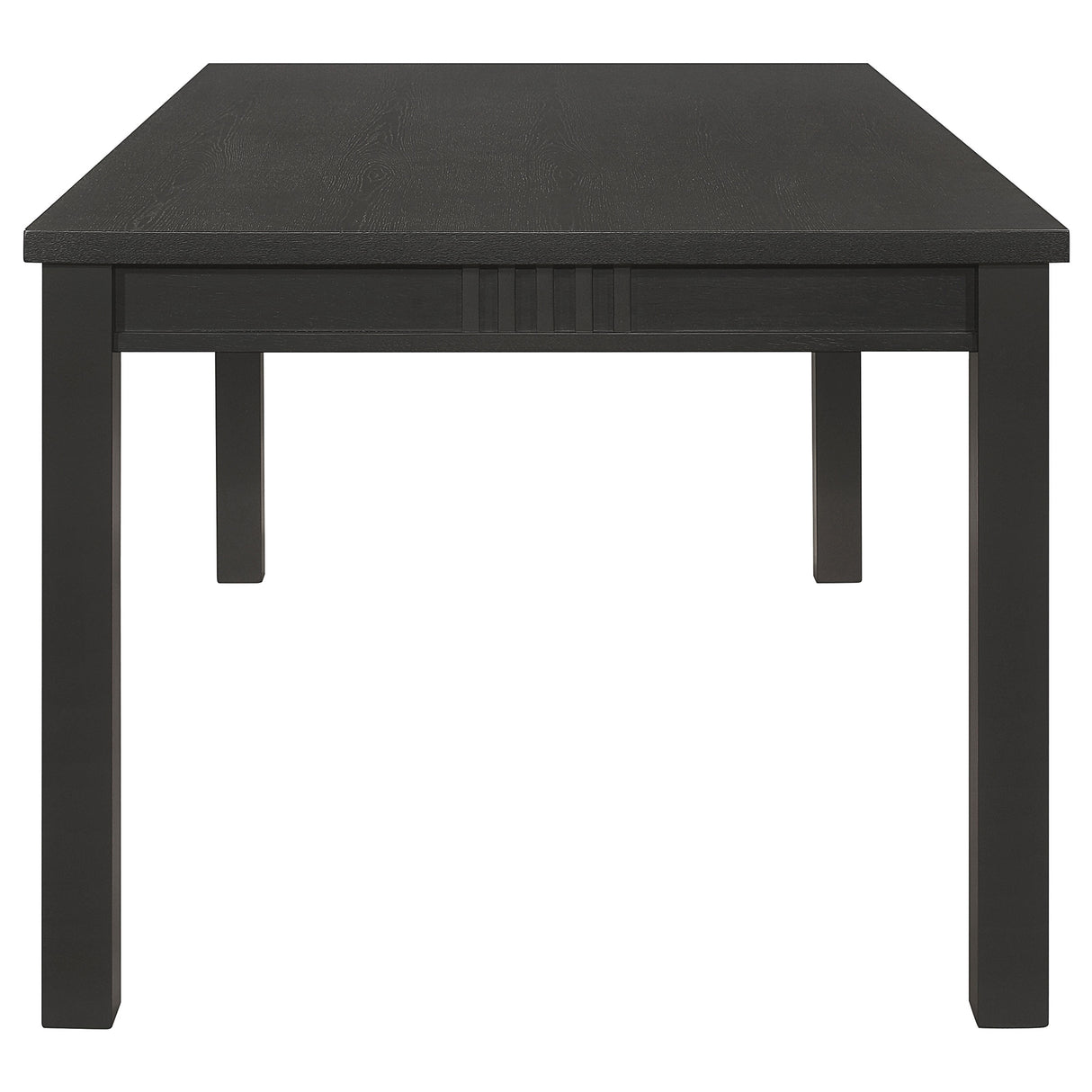 Marbrisa Matte Black 7-Piece Rectangular Dining Table Set