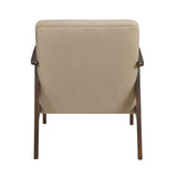 Landers Light Brown Velvet Accent Chair