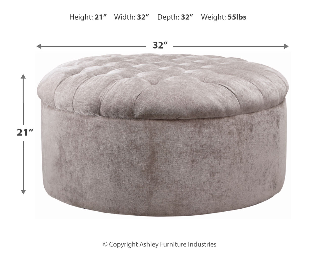 Carnaby Linen Oversized Accent Ottoman