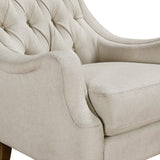 Stella Beige Boucle Accent Chair