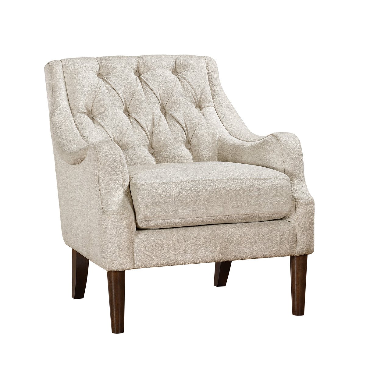 Stella Beige Boucle Accent Chair