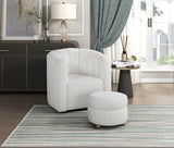 Swivel Chair With Ottoman