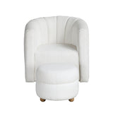 Swivel Chair With Ottoman
