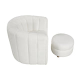 Swivel Chair With Ottoman
