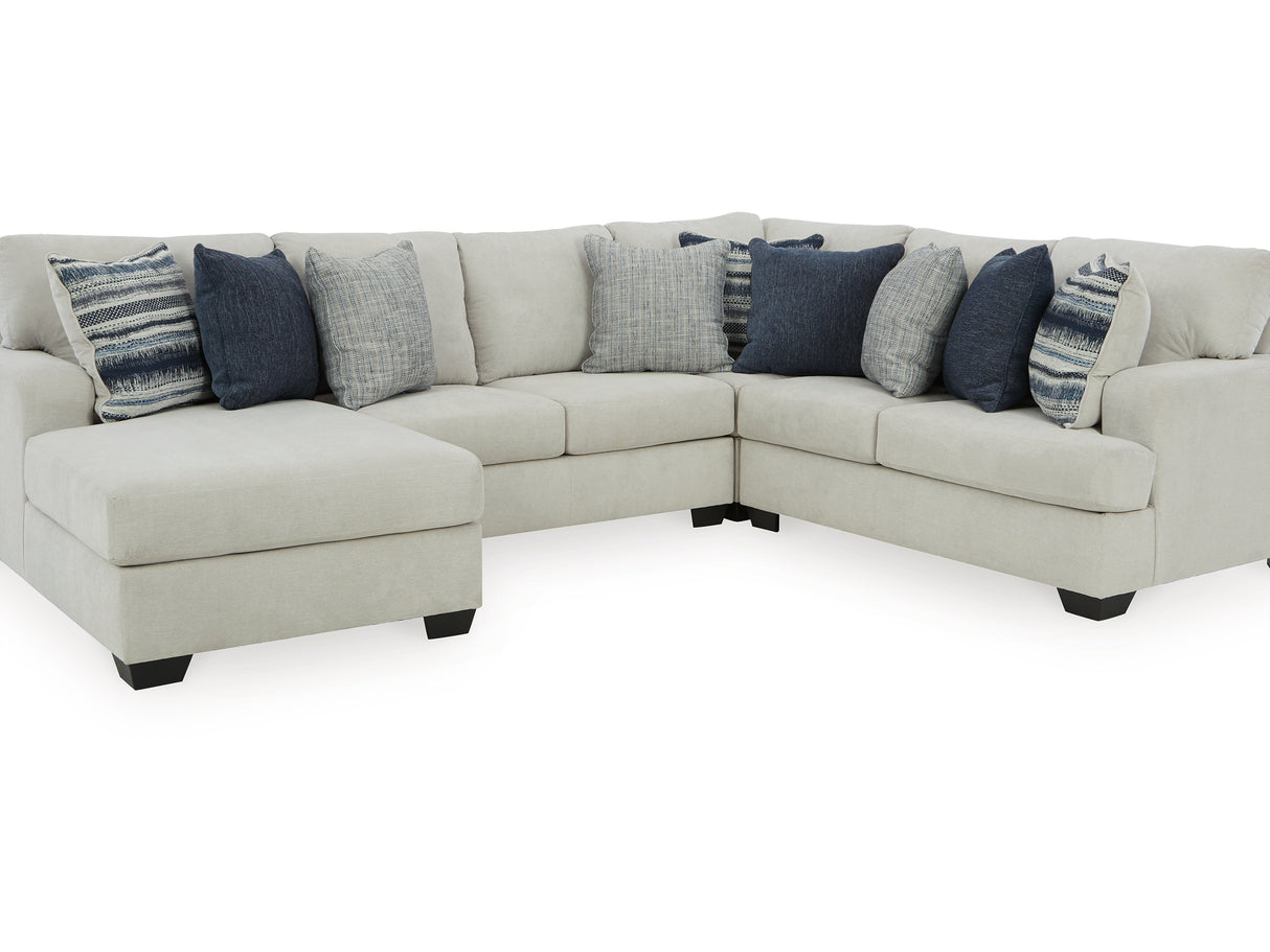 Lowder Stone 4-Piece Left-Arm Facing Sectional With Chaise