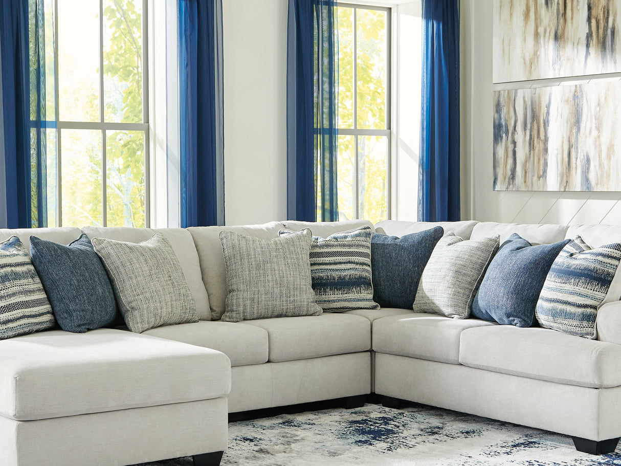 Lowder Stone 4-Piece Left-Arm Facing Sectional With Chaise