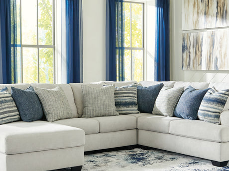 Lowder Stone 4-Piece Left-Arm Facing Sectional With Chaise