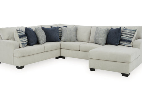 Lowder Stone 4-Piece Right-Arm Facing Sectional With Ottoman