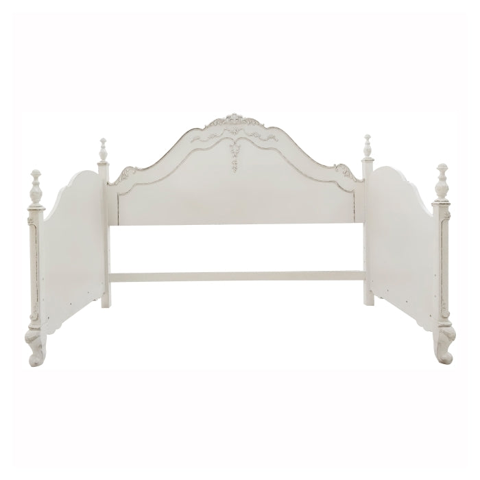 Cinderella Antique White With Gray Rub-Through Daybed