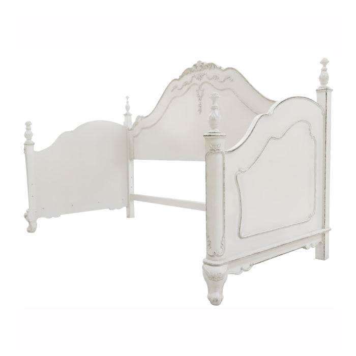 Cinderella Antique White With Gray Rub-Through Daybed