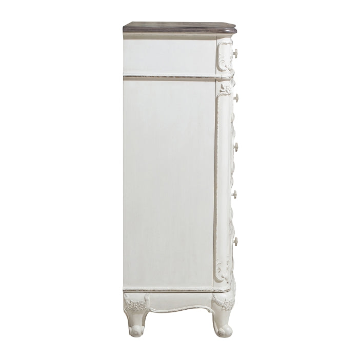 Cinderella Antique White Chest