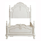 Cinderella Antique White With Gray Rub-Through Twin Bed