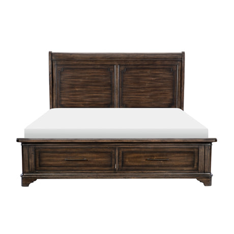 Boone California King Platform Bed With Footboard Storage