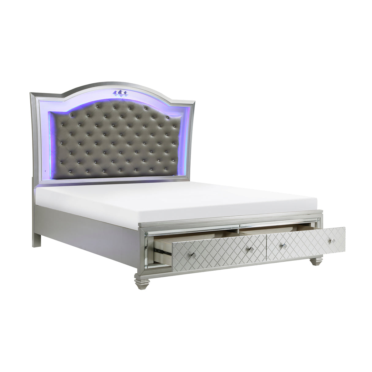 Leesa Eastern King Platform Bed With Footboard Storage