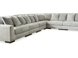 Regent Park Pewter 6-Piece Sectional
