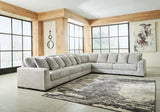 Regent Park Pewter 6-Piece Sectional