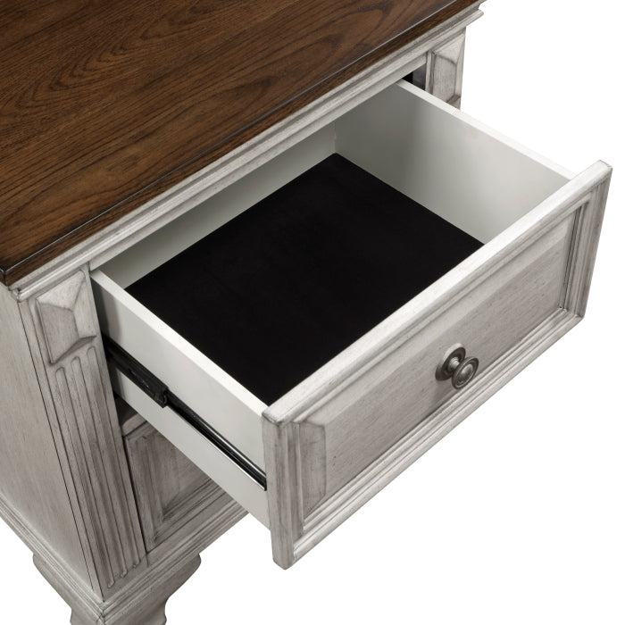 Marquette S Brown And Gray Night Stand