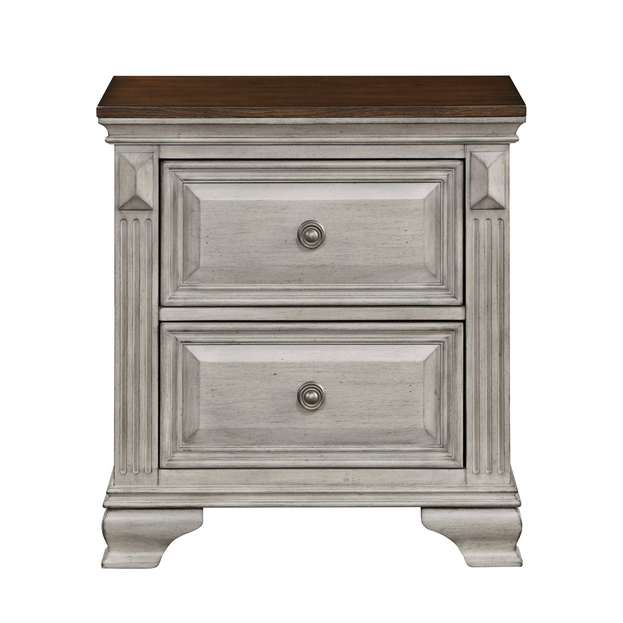 Marquette S Brown And Gray Night Stand